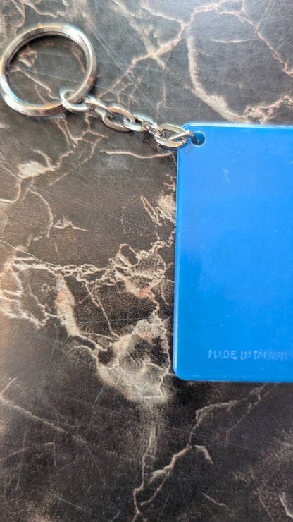 Vintage Dog Reporter Sliding Puzzle Keychain – Made in Taiwan – 1970s Novelty