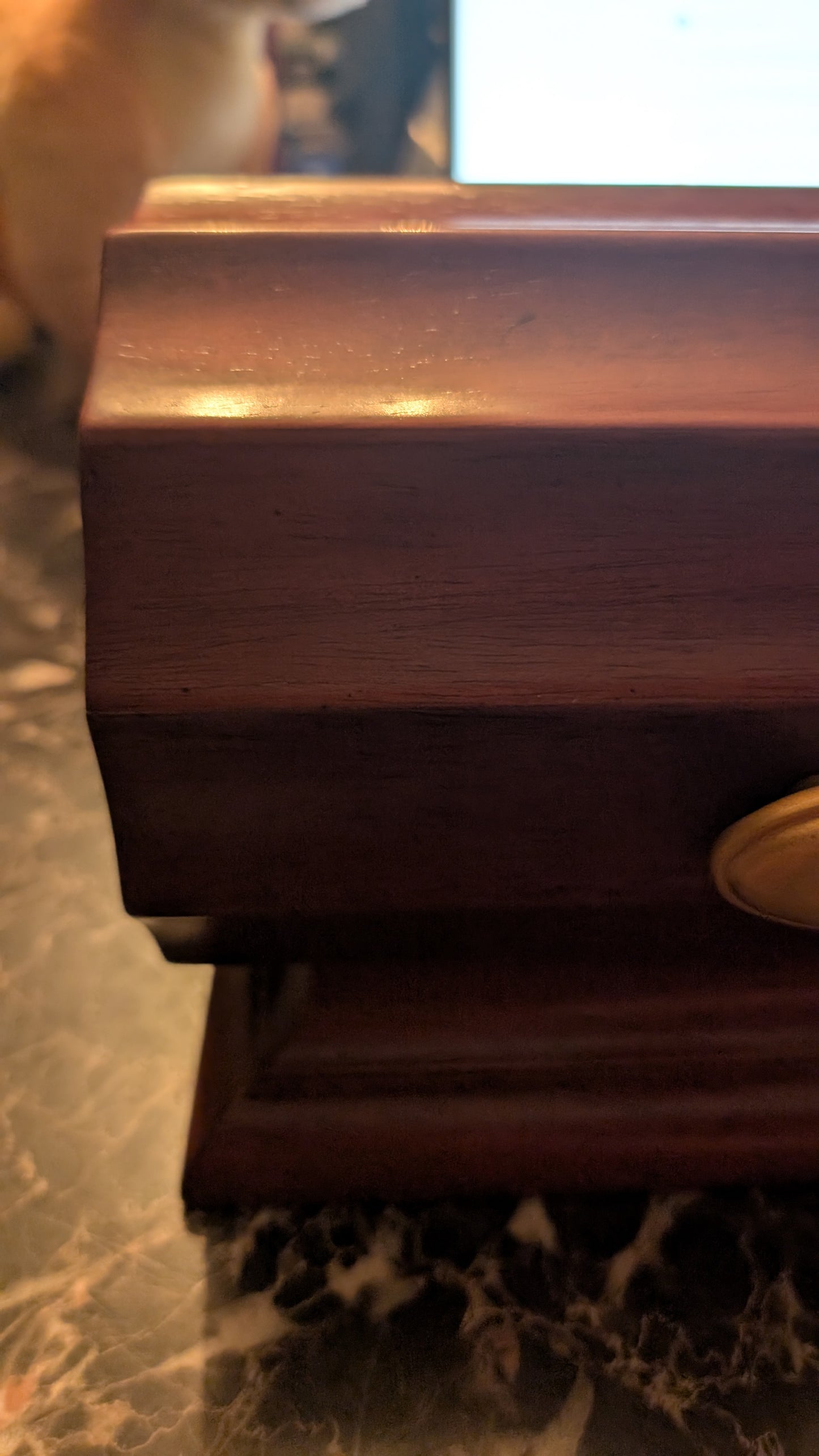 Vintage Solid Wood Keepsake / Jewelry Box – Bomray Company ©2003 – Felt Lined Interior