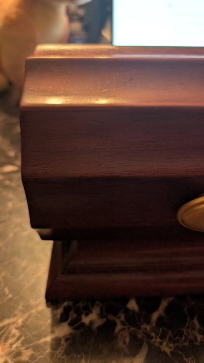 Vintage Solid Wood Keepsake / Jewelry Box – Bomray Company ©2003 – Felt Lined Interior