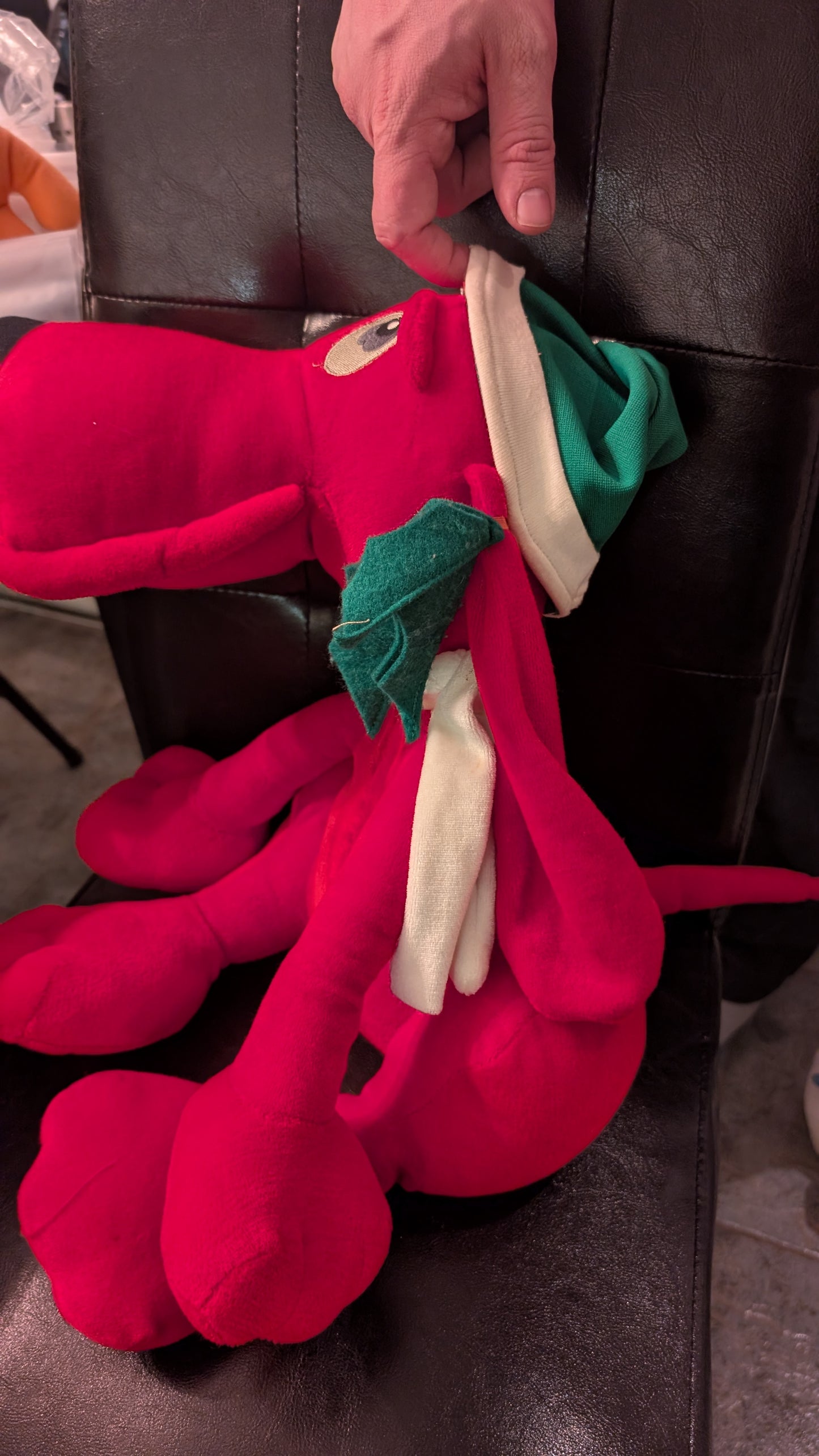 Vintage Clifford Red Dog Christmas Plush 1987 Commonwealth Toy Large Holiday