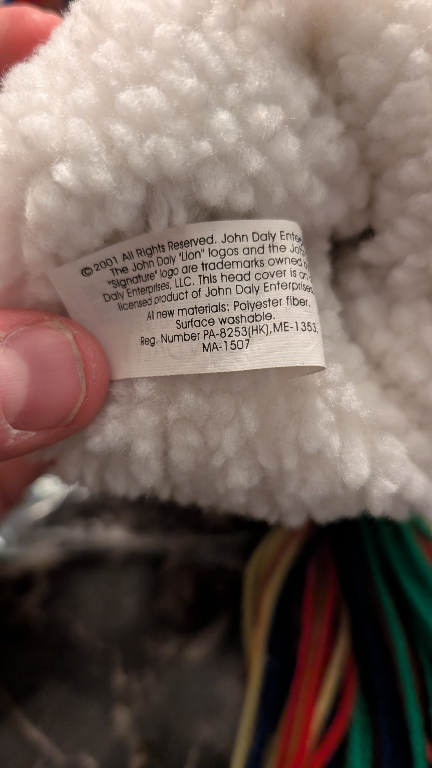 Vintage John Daly Winning Edge Designs Plush Lion Golf Club Driver Cover with tag