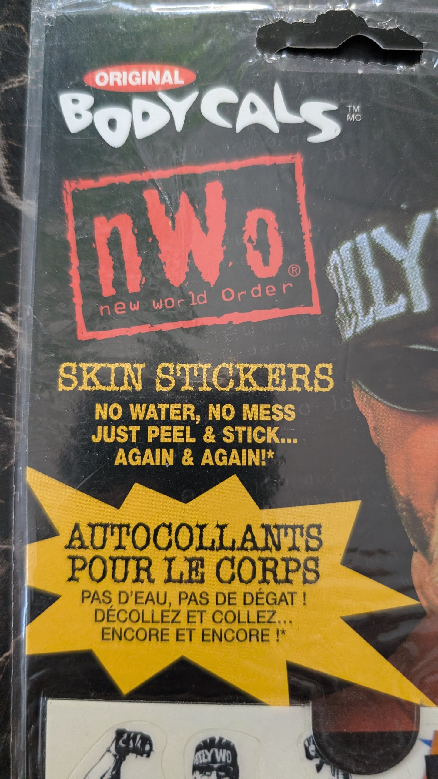 nWo Hollywood Hogan BodyCals Skin Stickers – WCW NWO – New Sealed (1999)