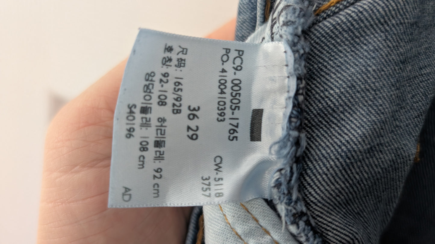 Levi’s 505 Regular Fit Jeans Men’s W36 L29 Blue Straight Leg Denim Zip Fly