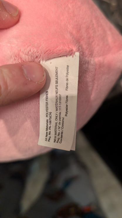 PAC MAN Pink Ghost Pinky 7 " Plush Toy Stuffed Bandai Namco Ms Pac Man Pink