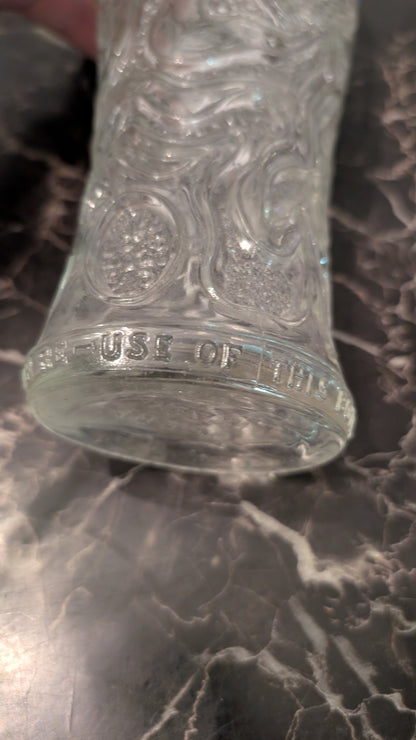 Vintage Italian Glass Decanter Bottle “LAW FORBIDS SALE OR THIS BOTTLE” Italy