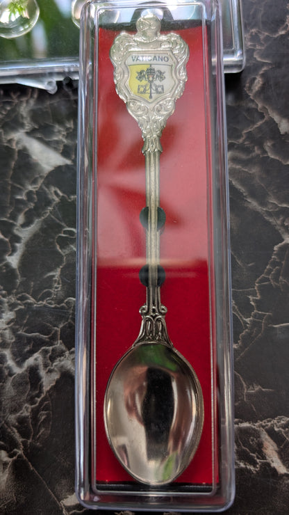 Vintage Quinn Germany Frankfurt Souvenir Spoon Silver Tone In Case
