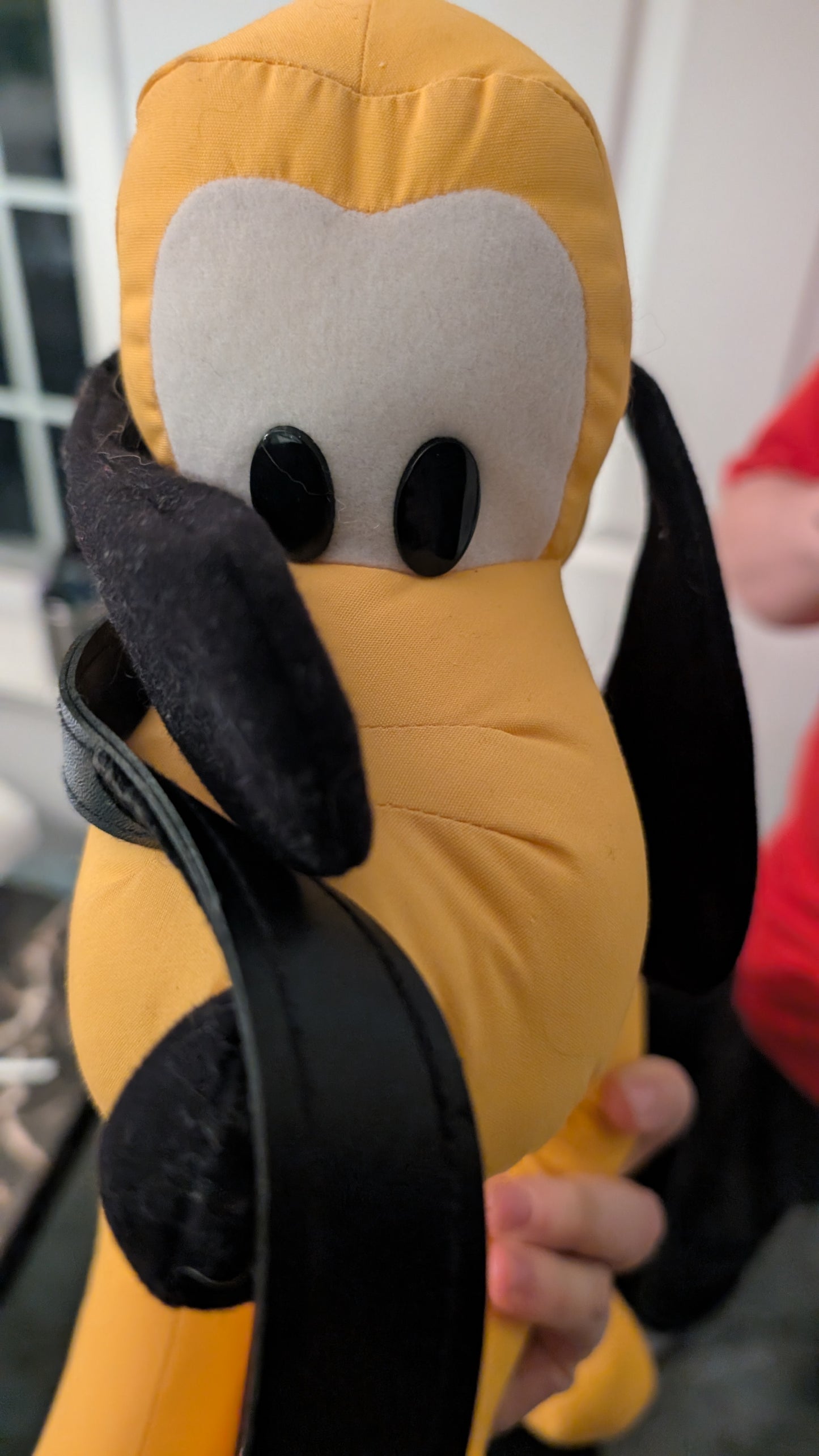 Vtg Disneyland WDW Pluto Plush Toy with Leash Disney Parks Exclusive Stuffed Dog