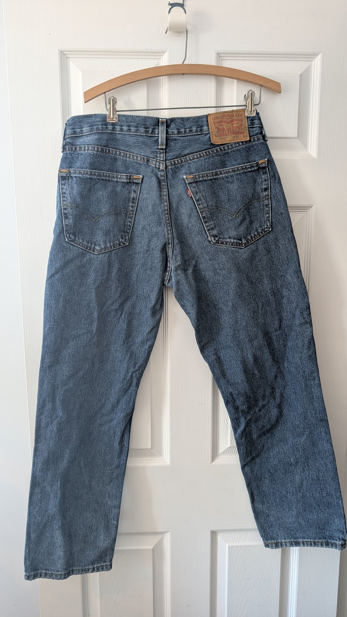 Levi’s 550 Relaxed Fit Jeans W32 L30 Blue Denim Original Riveted Pants