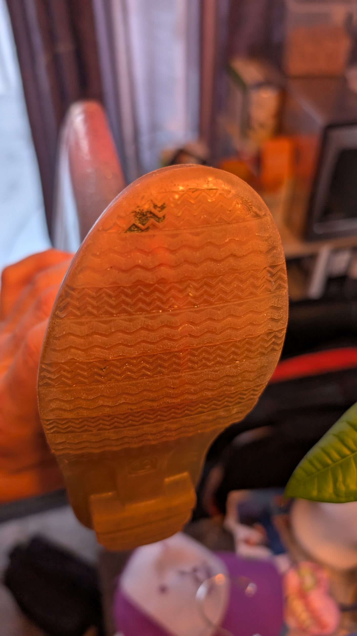 👟Girls Kids Glitter Rain Boots Pink Green Ombre Waterproof Rubber Toddler Size 12