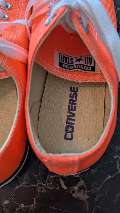 Converse Chuck Taylor All Star Low Orange Canvas Shoes Unisex mens US 9 EU 42.5 155735C