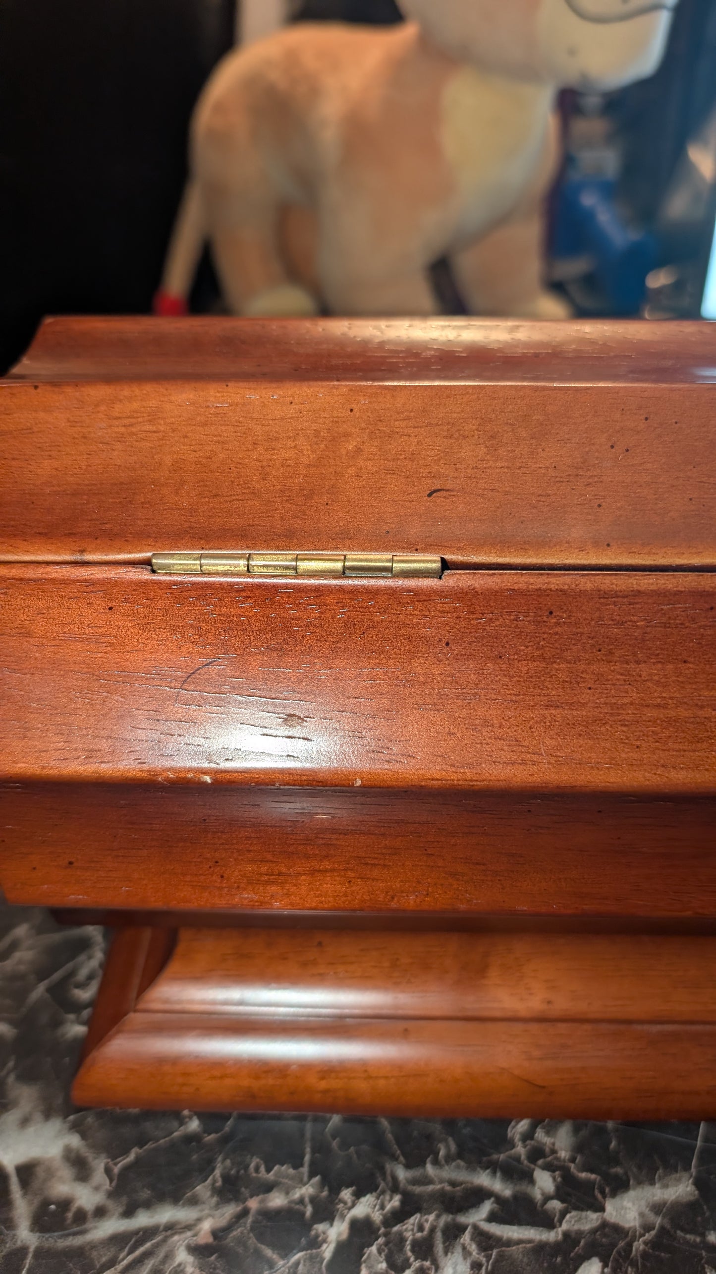 Vintage Solid Wood Keepsake / Jewelry Box – Bomray Company ©2003 – Felt Lined Interior