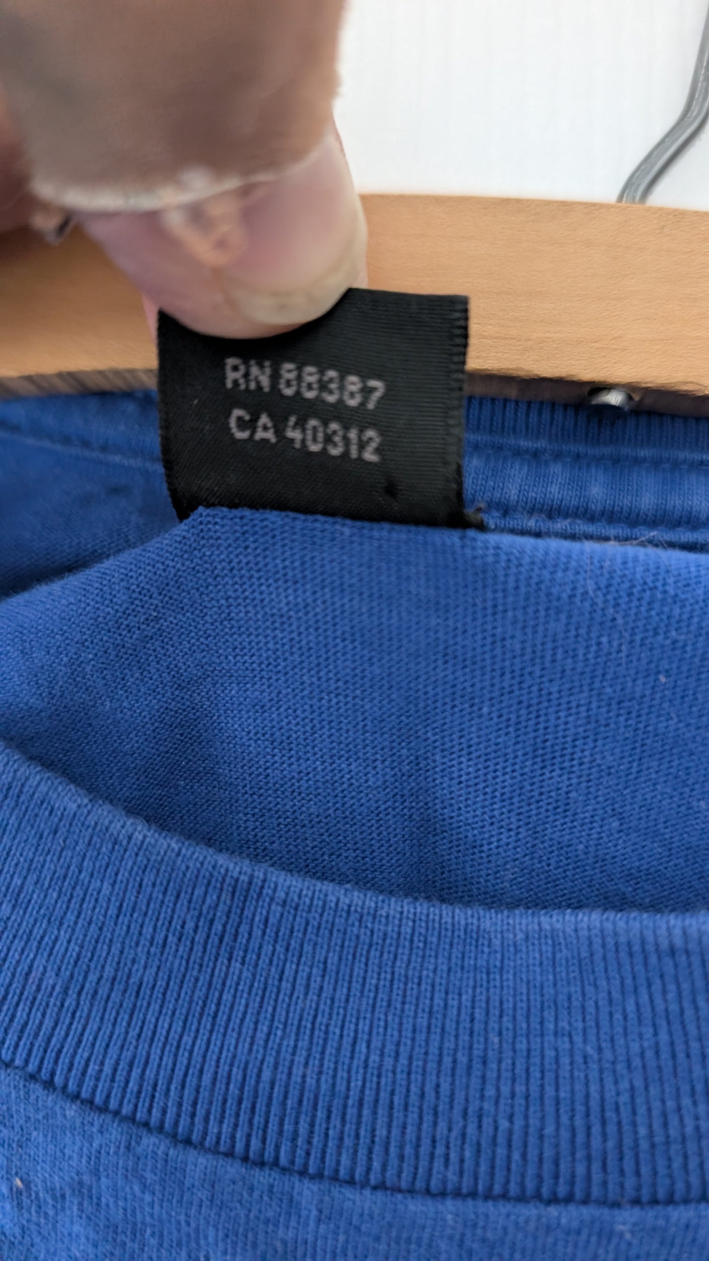 Adidas Originals Blue Trefoil Logo T-Shirt – Size S/P – Classic Graphic Tee