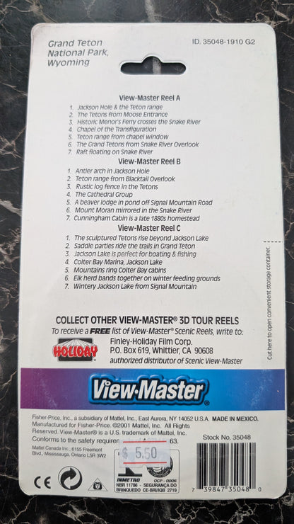 View-Master 3D Tour Reels – Grand Teton National Park – 21 Pictures – New Sealed