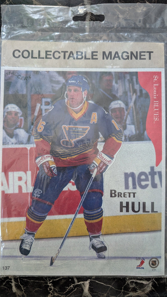 Brett Hull St. Louis Blues Collectible Magnet – NHL Premier Edition – Sealed