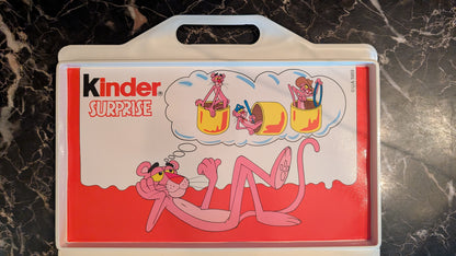 Vintage Kinder Surprise Pink Panther Carry Case 1989 Complete Set – Original Figures