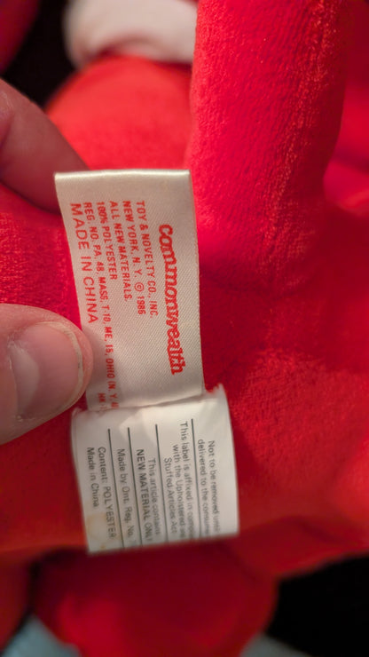 Vintage Clifford Red Dog Christmas Plush 1987 Commonwealth Toy Large Holiday