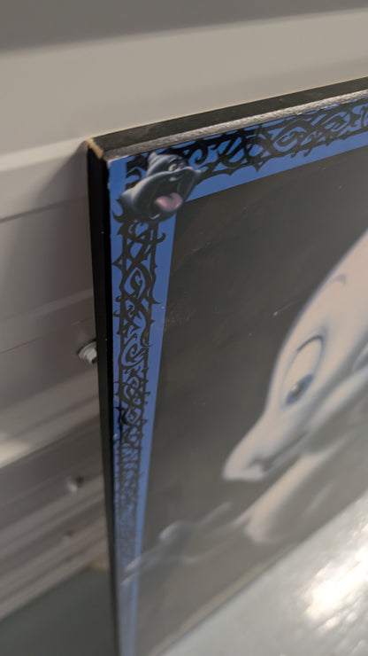 Vintage Casper The Friendly Ghost Wood Panel Wall Art Large Poster Size