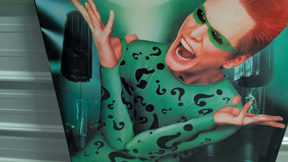 Dc comics Vintage Batman Riddler Jim Carrey Wood Panel Wall Art Approx Poster Size