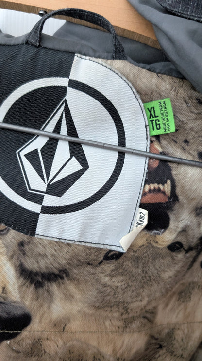 Vest Volcom Snowboard Jacket XL | Let It Storm Insulated Winter Coat Wolf Lining