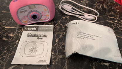 VTech Kidizoom Sport Pink Digital Camera for Kids w/ Manual & USB Cable