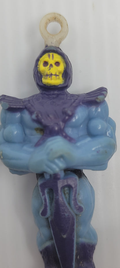 Vintage 1984 MOTU SKELETOR zipper clip 1984 mini figure Masters of the Universe!