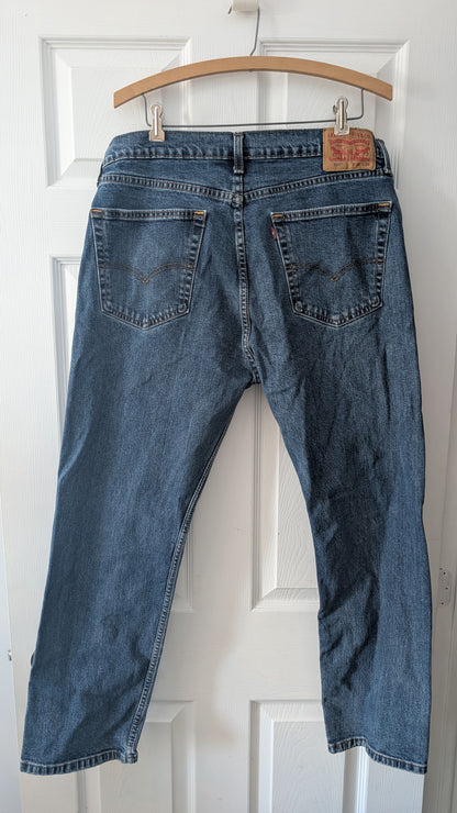 Levi’s 505 Regular Fit Jeans Men’s W36 L29 Blue Straight Leg Denim Zip Fly