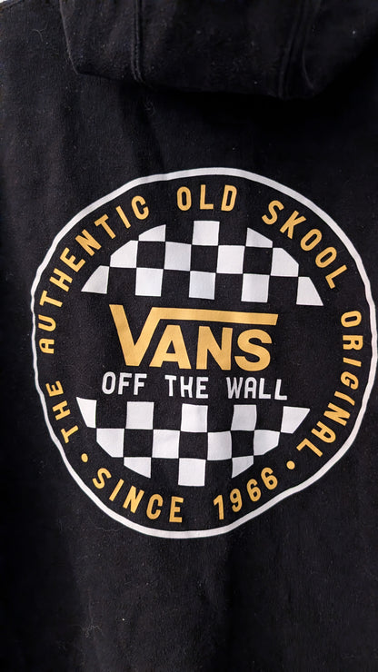Vans Authentic Old Skool Hoodie Black Checker Logo woman XL