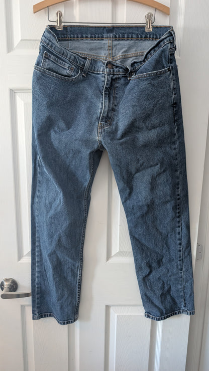 Levi’s 505 Regular Fit Jeans Men’s W36 L29 Blue Straight Leg Denim Zip Fly