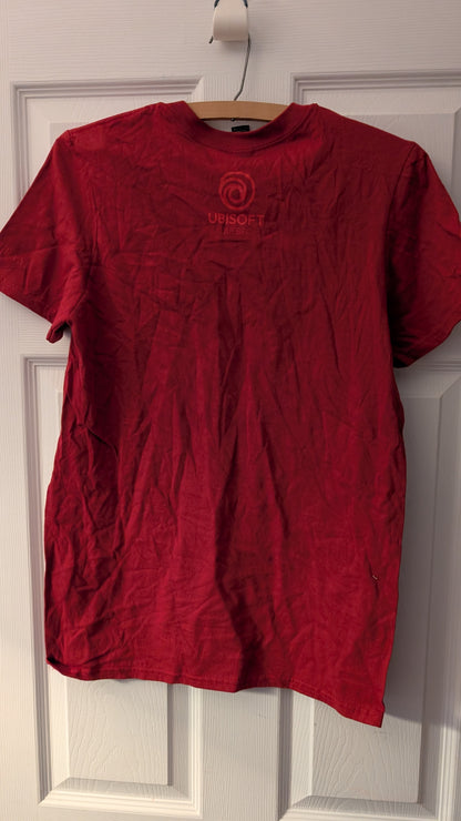 Ubisoft Quebec Assassin’s Creed Dev Team T-Shirt Red Abstergo Logo Anvil S