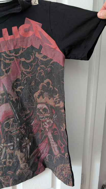 Metallica Graphic T-Shirt Black Size Small Licensed Band Tee 2021 Skull Rider Art