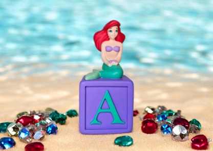 Grolier Collectibles Disney The Little Mermaid Ariel Figurine mini statue Purple Base NEW
