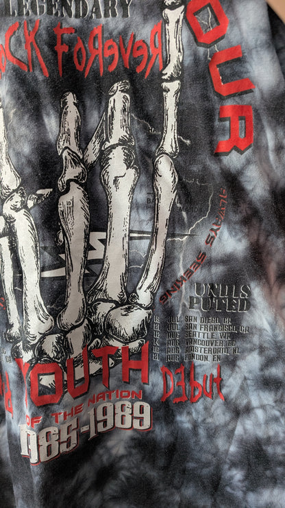 P.O.D. Youth of the Nation Tie Dye T-Shirt Unisex small Black Graphic Rock Tee