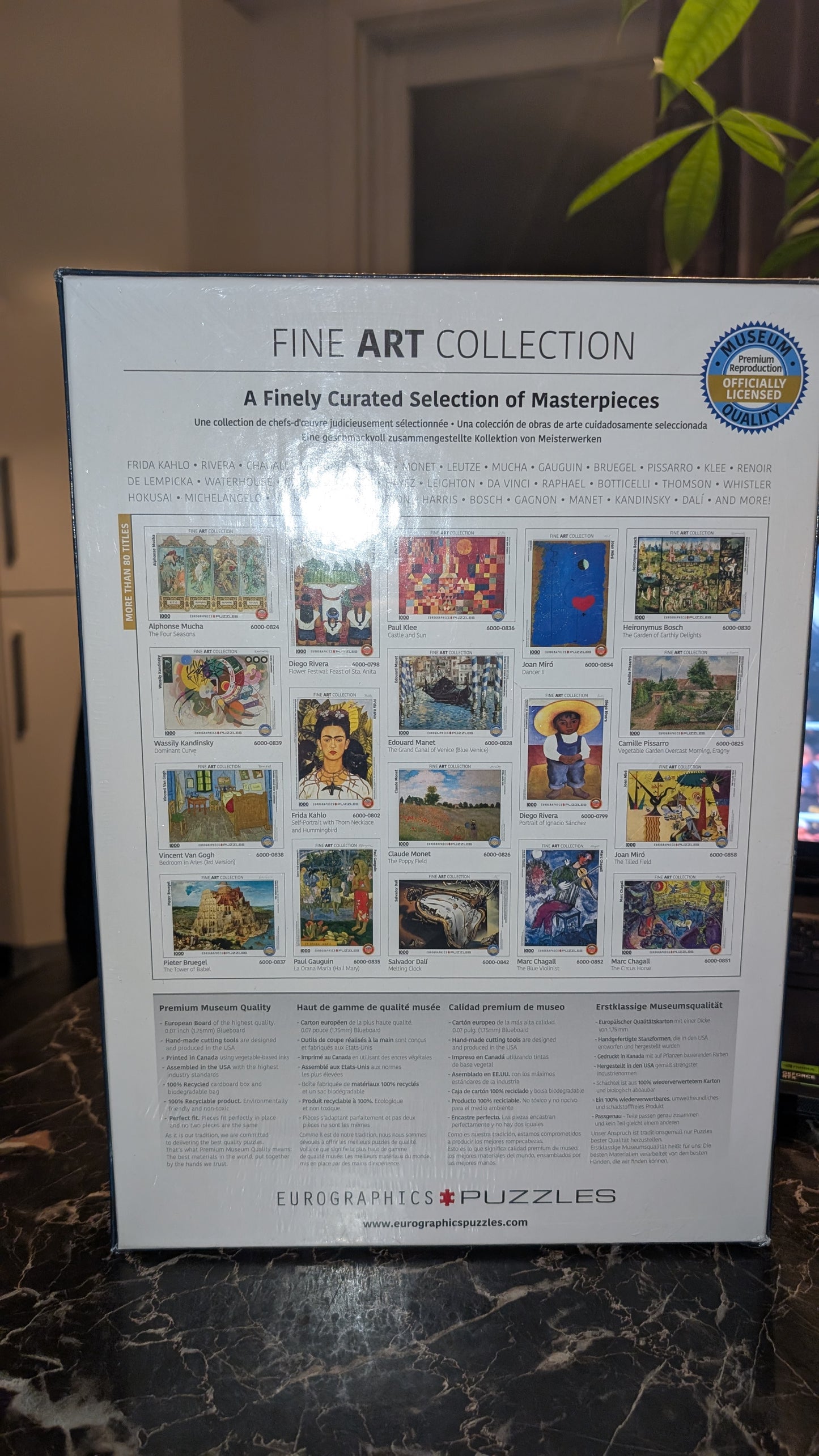 Mother And Child Puzzle Mary Eurographics 1000 Piece  Virgin With Angels New