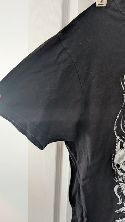 Slayer Skull Graphic T-Shirt Black Size Medium Official Licensed Metal Band Tee