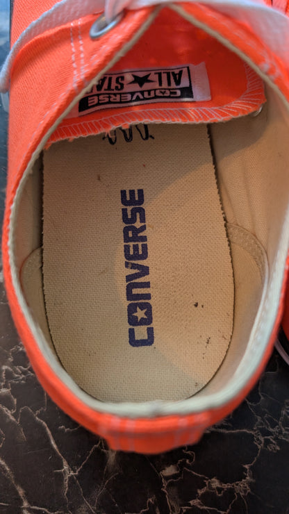 Converse Chuck Taylor All Star Low Orange Canvas Shoes Unisex mens US 9 EU 42.5 155735C