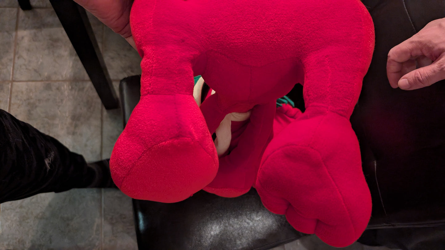 Vintage Clifford Red Dog Christmas Plush 1987 Commonwealth Toy Large Holiday