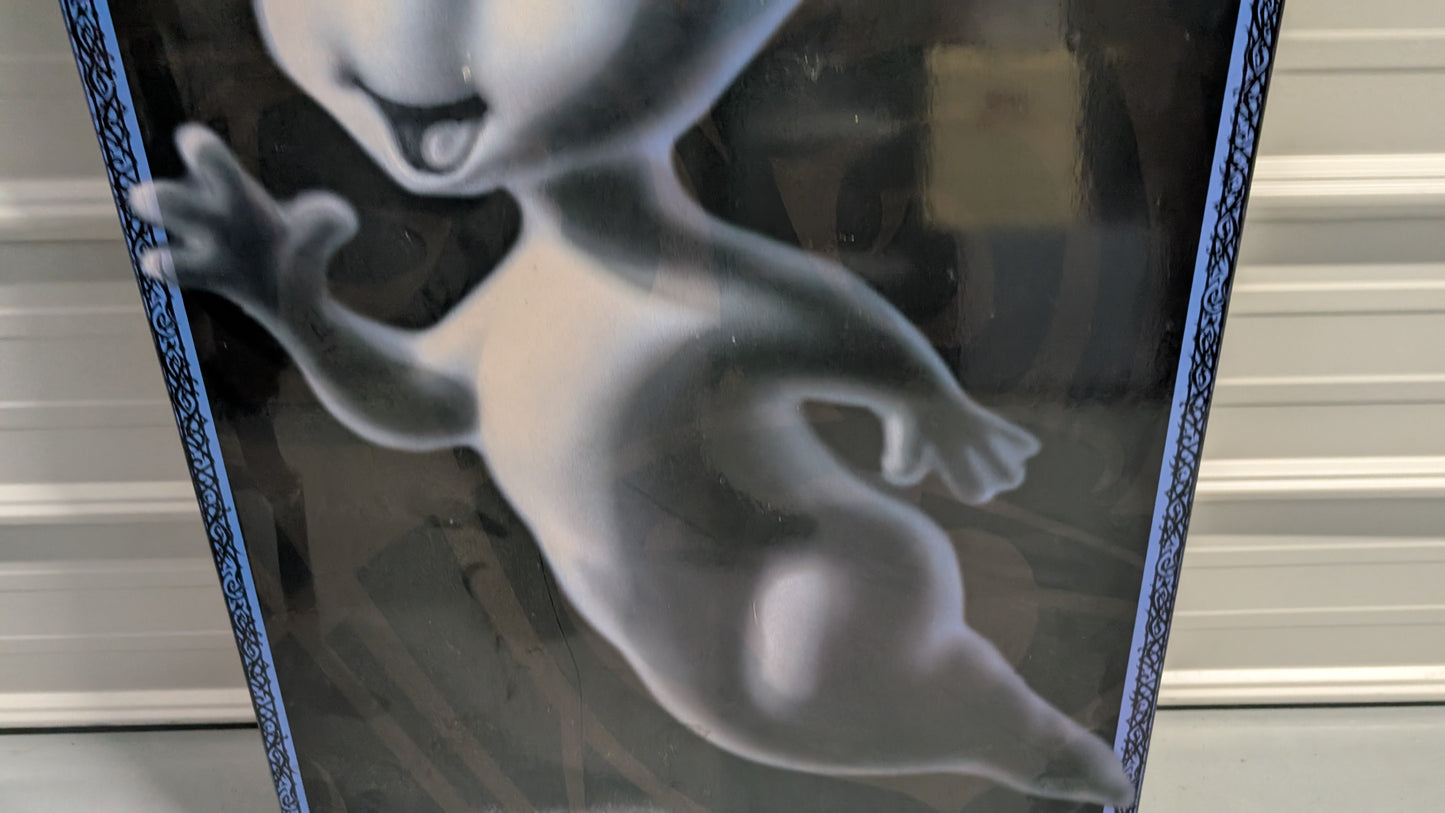 Vintage Casper The Friendly Ghost Wood Panel Wall Art Large Poster Size