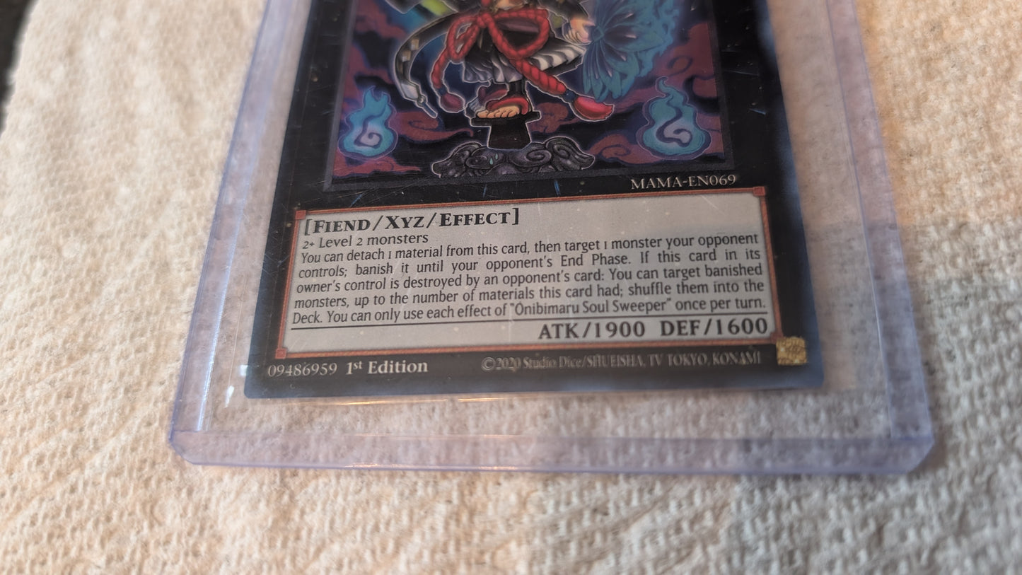 Yu-Gi-Oh! TCG Onibimaru Soul Sweeper MAMA-EN069 Ultra Rare 1st Edition Near Mint