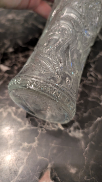 Vintage Italian Glass Decanter Bottle “LAW FORBIDS SALE OR THIS BOTTLE” Italy