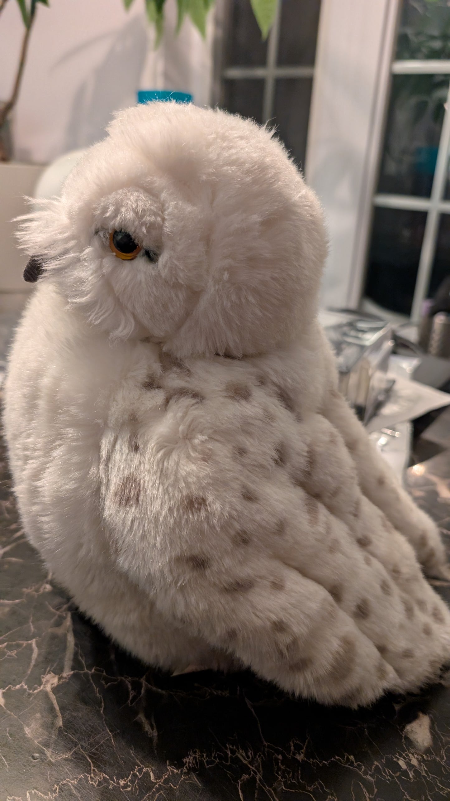 Harry Potter Exhibition Hedwig Owl 11" Plush Hand Puppet Rotating Head