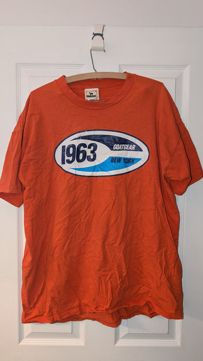 GOATGEAR 1963 New York T-Shirt Orange XL Earl Manigault Pro Series