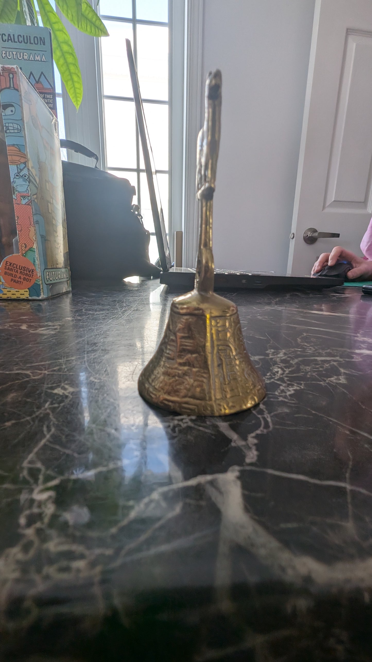 Vintage Brass Llama Bell Andean Peru Folk Art Mid Century Souvenir 3.5”