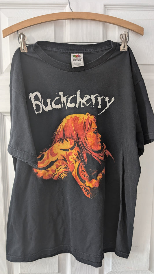 Vintage Buckcherry 1999 Tour T-Shirt Self Titled Debut Album Black Adult Large