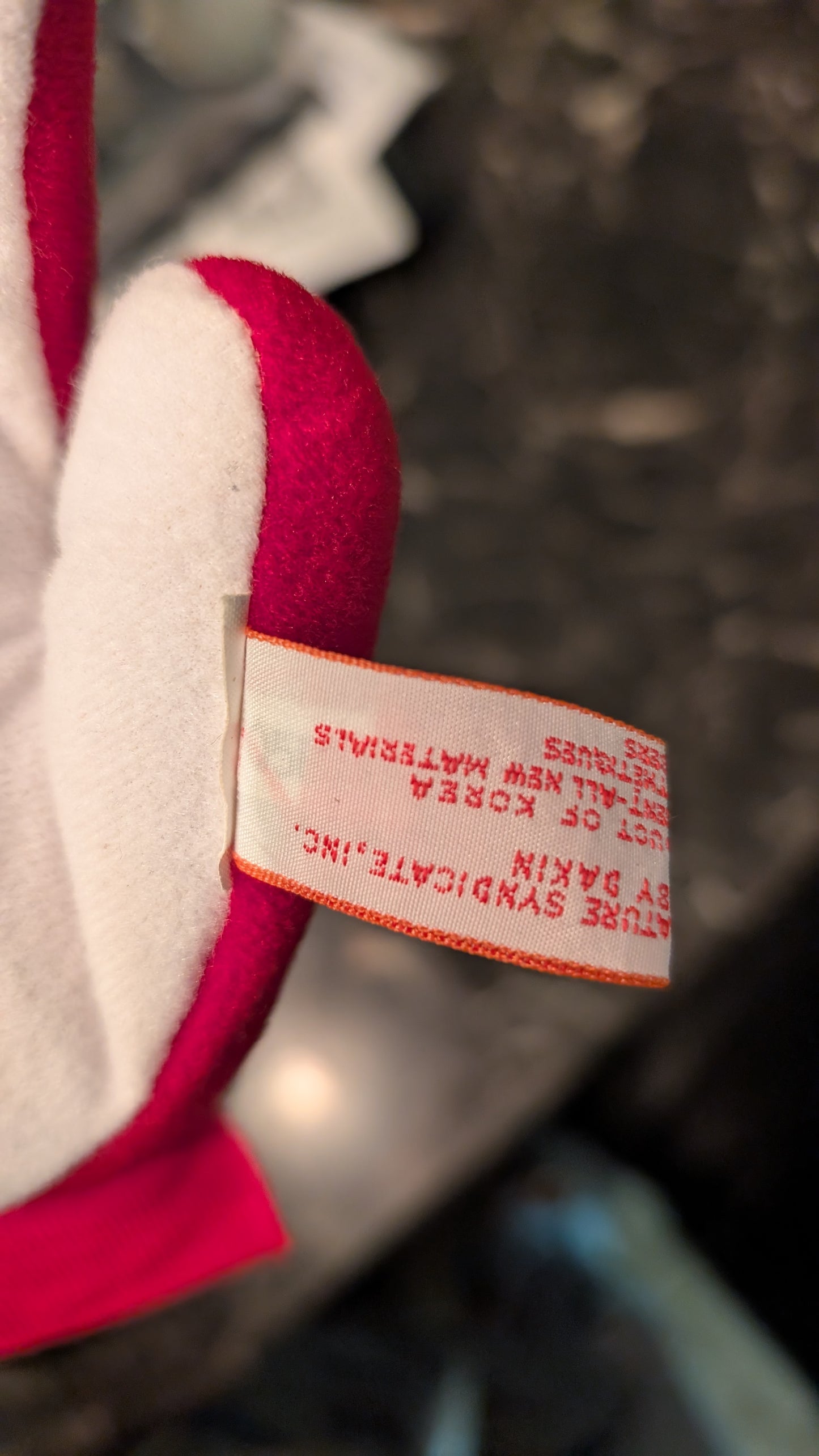 12" VINTAGE 1983 GARFIELD ODIE CHRISTMAS PUPPY DOG W CANE STUFFED Dakin PLUSH