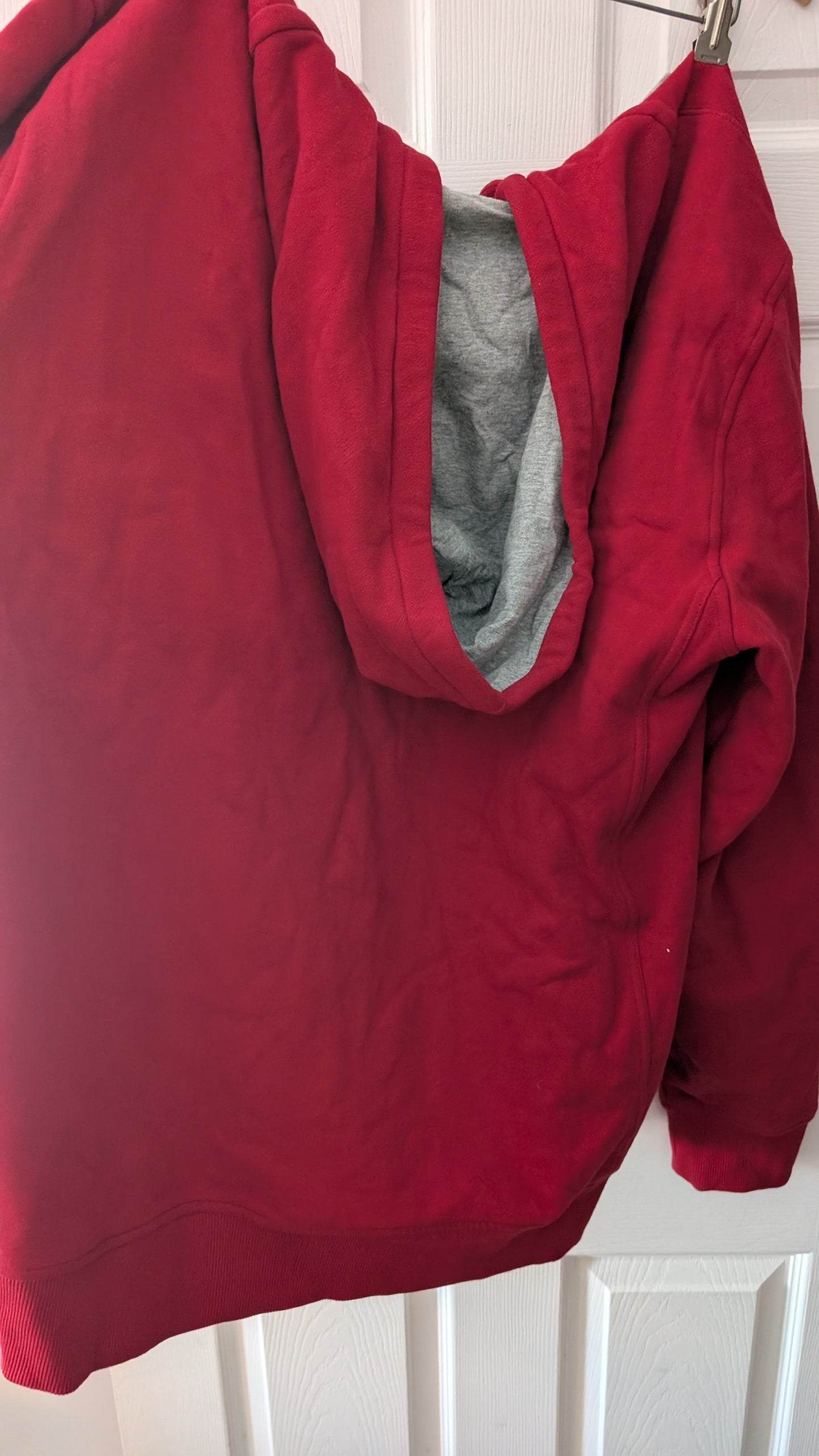 Tommy Hilfiger Men’s Full Zip Hoodie Red Fleece Lined Size XXL