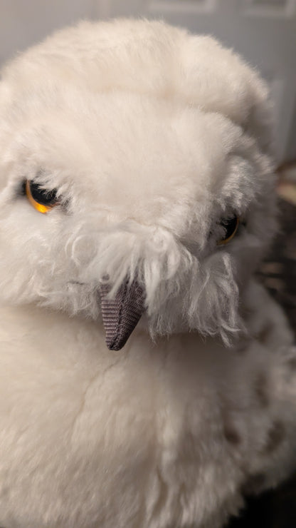 Harry Potter Exhibition Hedwig Owl 11" Plush Hand Puppet Rotating Head