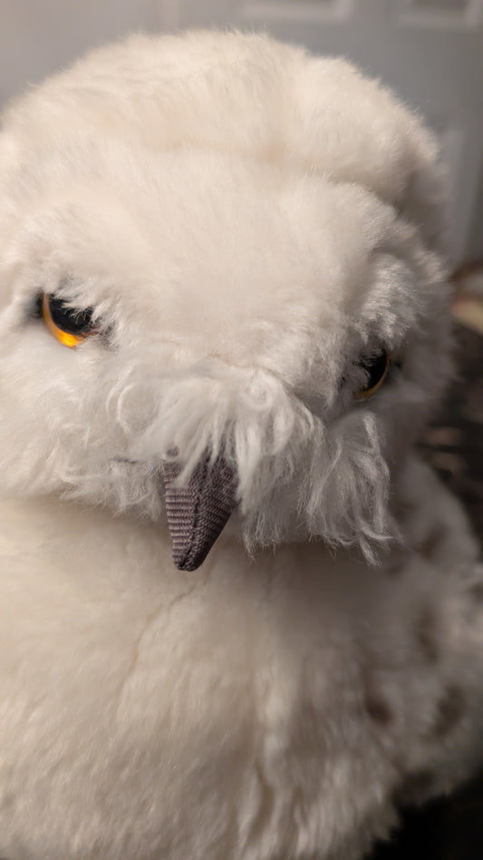 Harry Potter Exhibition Hedwig Owl 11" Plush Hand Puppet Rotating Head