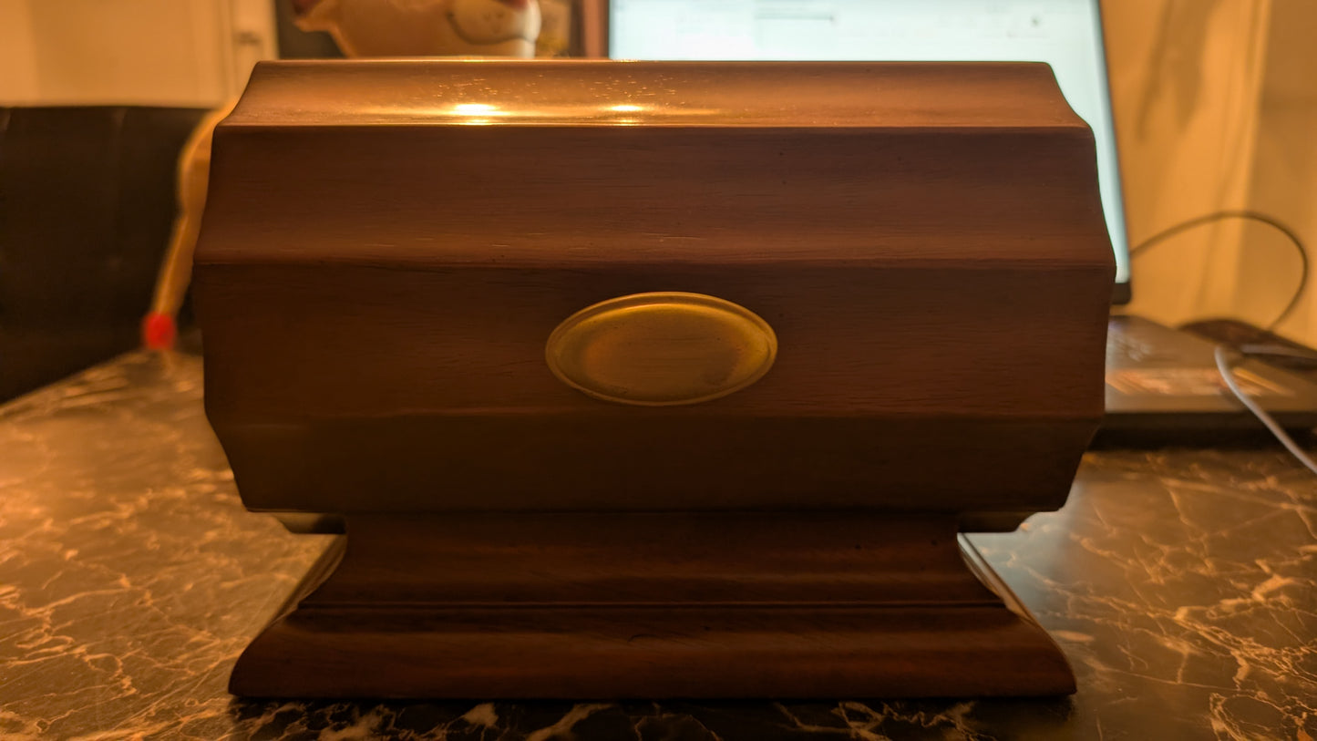 Vintage Solid Wood Keepsake / Jewelry Box – Bomray Company ©2003 – Felt Lined Interior