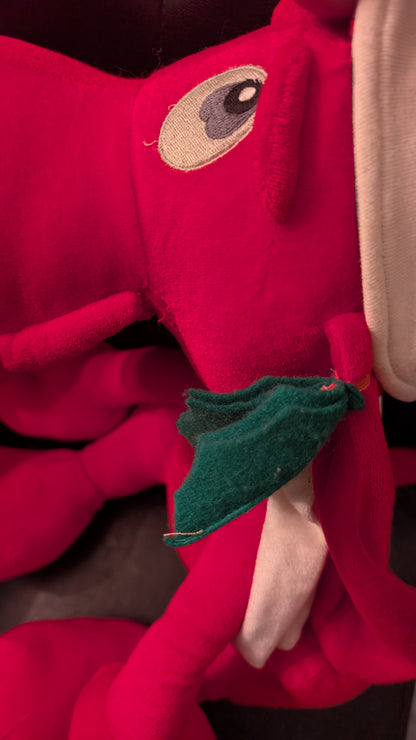 Vintage Clifford Red Dog Christmas Plush 1987 Commonwealth Toy Large Holiday