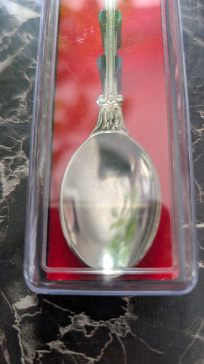 Vintage Quinn Germany Frankfurt Souvenir Spoon Silver Tone In Case